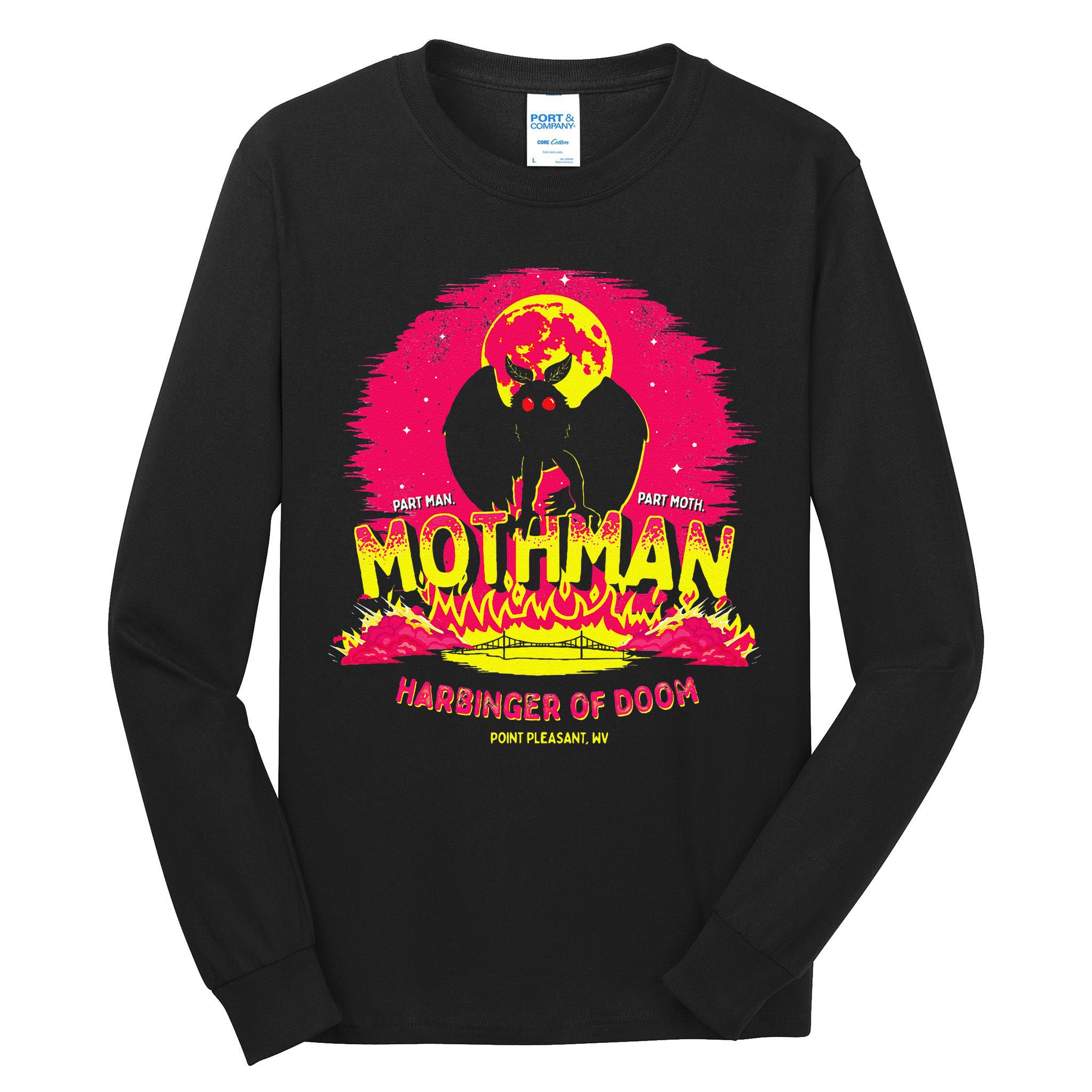 Mothman Harbinger Of Doom! Funny Cute Cryptid Creature Tall Long Sleeve T-Shirt