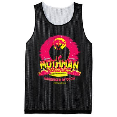 Mothman Harbinger Of Doom! Funny Cute Cryptid Creature Mesh Reversible Basketball Jersey Tank