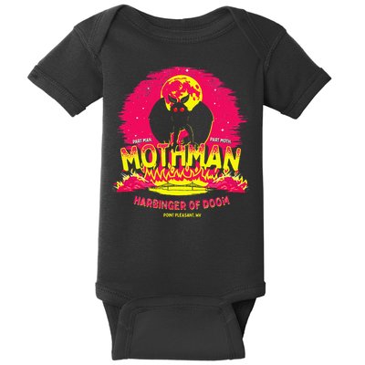 Mothman Harbinger Of Doom! Funny Cute Cryptid Creature Baby Bodysuit