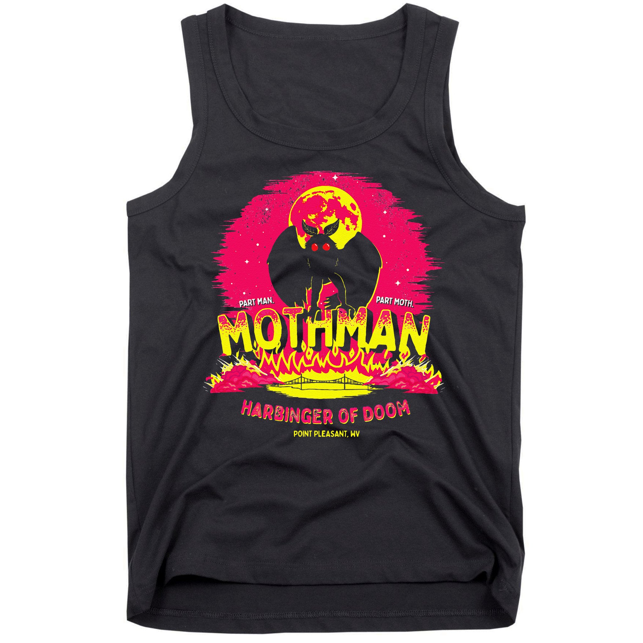 Mothman Harbinger Of Doom! Funny Cute Cryptid Creature Tank Top