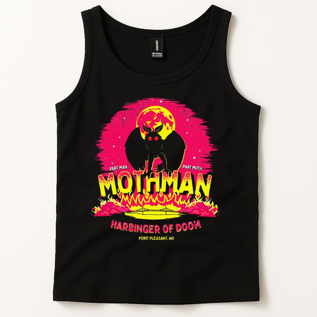Mothman Harbinger Of Doom! Funny Cute Cryptid Creature Tank Top