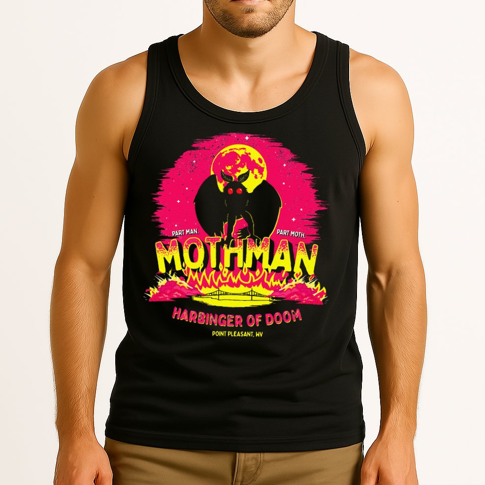 Mothman Harbinger Of Doom! Funny Cute Cryptid Creature Tank Top