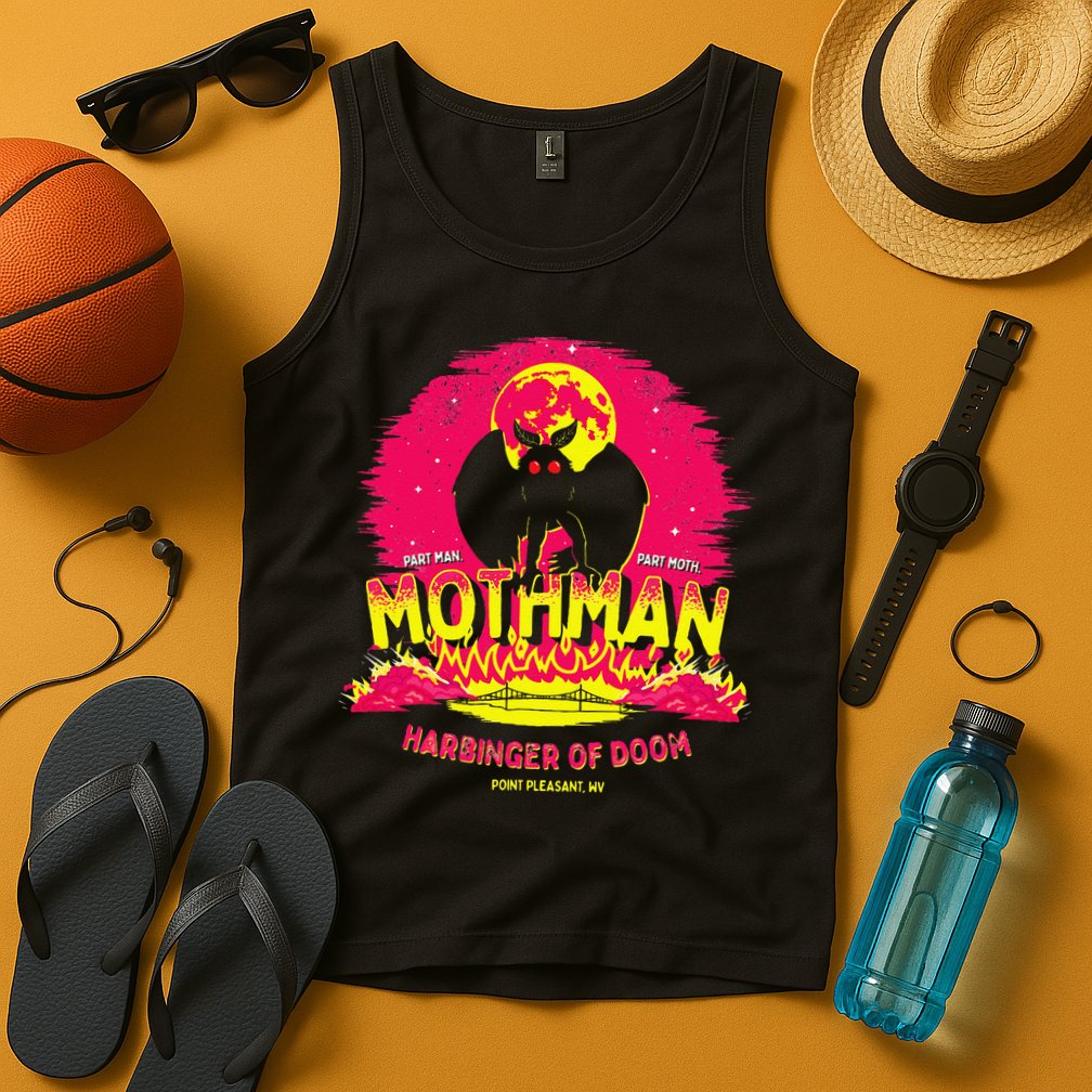 Mothman Harbinger Of Doom! Funny Cute Cryptid Creature Tank Top