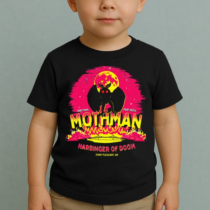Mothman Harbinger Of Doom! Funny Cute Cryptid Creature Toddler T-Shirt