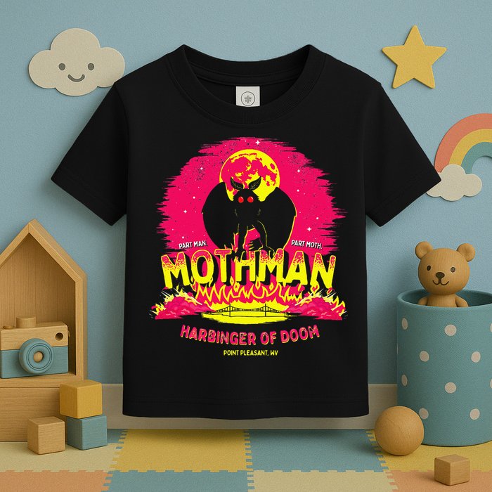 Mothman Harbinger Of Doom! Funny Cute Cryptid Creature Toddler T-Shirt