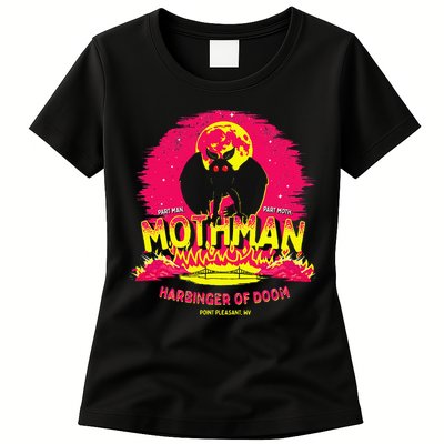 Mothman Harbinger Of Doom! Funny Cute Cryptid Creature Womens T-Shirt