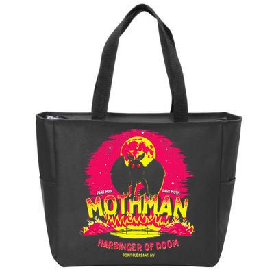 Mothman Harbinger Of Doom! Funny Cute Cryptid Creature Zip Tote Bag