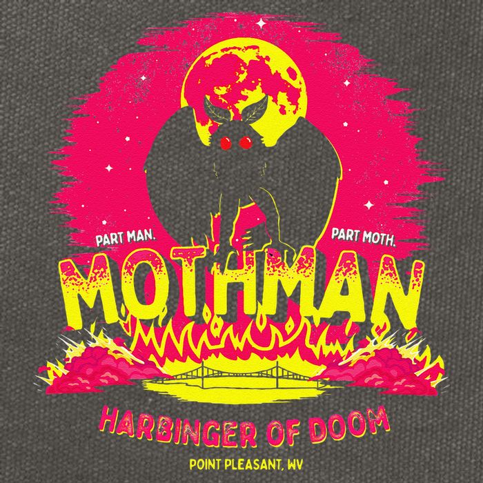 Mothman Harbinger Of Doom! Funny Cute Cryptid Creature Cotton Canvas Backpack