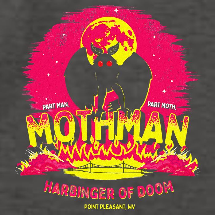 Mothman Harbinger Of Doom! Funny Cute Cryptid Creature Vector Backpack