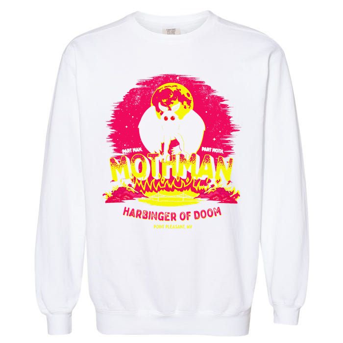 Mothman Harbinger Of Doom! Funny Cute Cryptid Creature Garment-Dyed Sweatshirt
