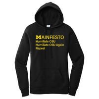 Manifesto Humiliate Osu Humiliate Osu Again Repeat Gifts Fun Women's Pullover Hoodie