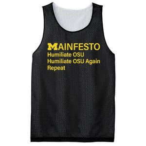 Manifesto Humiliate Osu Humiliate Osu Again Repeat Gifts Fun Mesh Reversible Basketball Jersey Tank