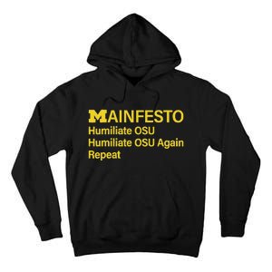 Manifesto Humiliate Osu Humiliate Osu Again Repeat Gifts Fun Tall Hoodie