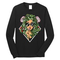 Medusa Hippie Psychedelic Snakes Greek Mythology Women Long Sleeve Shirt