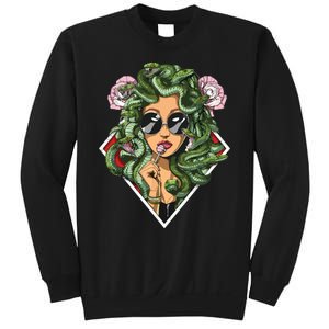 Medusa Hippie Psychedelic Snakes Greek Mythology Women Sweatshirt