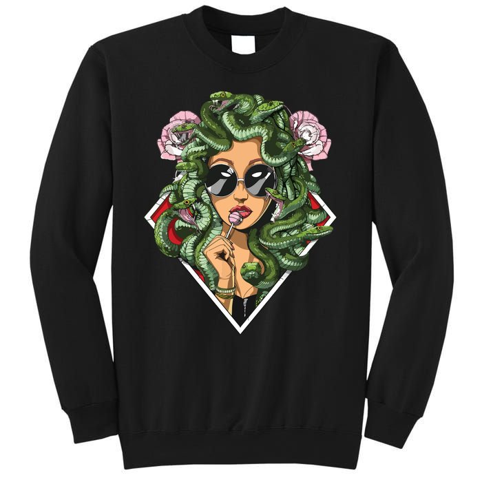 Medusa Hippie Psychedelic Snakes Greek Mythology Women Sweatshirt