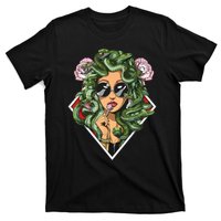 Medusa Hippie Psychedelic Snakes Greek Mythology Women T-Shirt