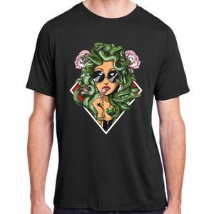 Medusa Hippie Psychedelic Snakes Greek Mythology Women Adult ChromaSoft Performance T-Shirt