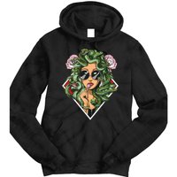 Medusa Hippie Psychedelic Snakes Greek Mythology Women Tie Dye Hoodie