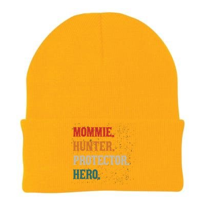 Mommie Hunter Protector Hero Mom Mama Hunting Gift Knit Cap Winter Beanie