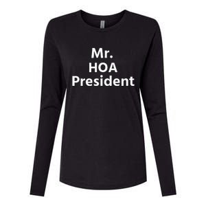 Mr. Hoa President Womens Cotton Relaxed Long Sleeve T-Shirt