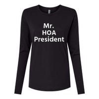 Mr. Hoa President Womens Cotton Relaxed Long Sleeve T-Shirt