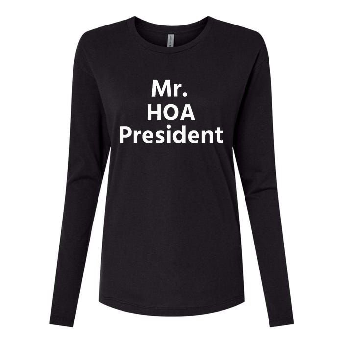 Mr. Hoa President Womens Cotton Relaxed Long Sleeve T-Shirt