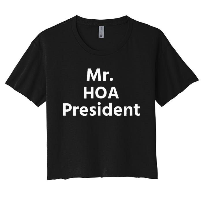 Mr. Hoa President Women's Crop Top Tee