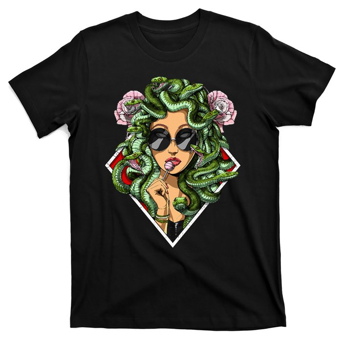 Medusa Hippie Psychedelic Snakes Greek Mythology T-Shirt