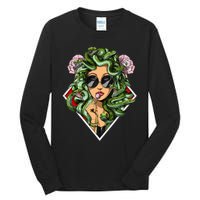 Medusa Hippie Psychedelic Snakes Greek Mythology Tall Long Sleeve T-Shirt