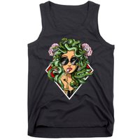 Medusa Hippie Psychedelic Snakes Greek Mythology Tank Top