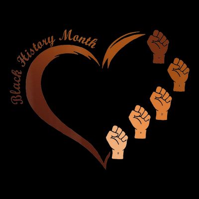 Melanin Heart Power Fist Black History Month BLM African T-Shirt