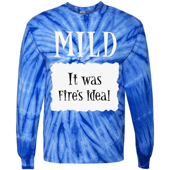 MILD Hot Packet Halloween Taco Costume Gift Tie-Dye Long Sleeve Shirt