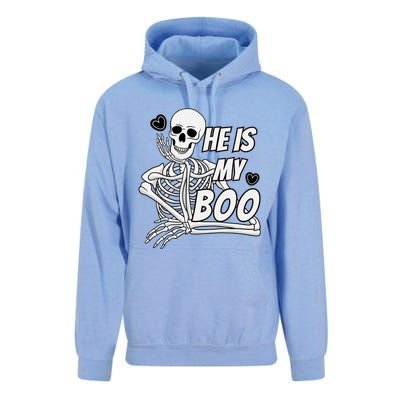 Matching Halloween Pajama Couples HeS My Boo Skull Gift Unisex Surf Hoodie