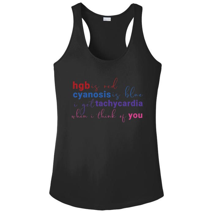 Medical Humor Poem Funny ICu Nicu Picu Nurse Valentines Day Ladies PosiCharge Competitor Racerback Tank