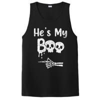 Matching Halloween Pajama Couples HeS My Boo Skull Face PosiCharge Competitor Tank