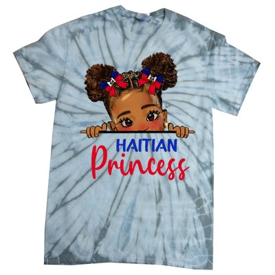 Melanin Haitian Princess Haiti Flag Tie-Dye T-Shirt