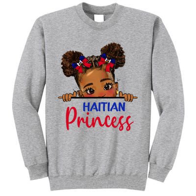 Melanin Haitian Princess Haiti Flag Tall Sweatshirt