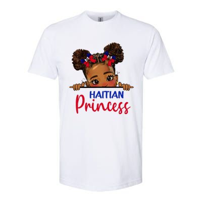 Melanin Haitian Princess Haiti Flag Softstyle CVC T-Shirt