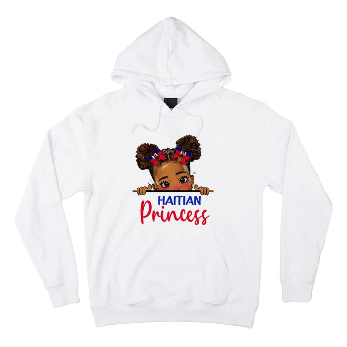 Melanin Haitian Princess Haiti Flag Hoodie