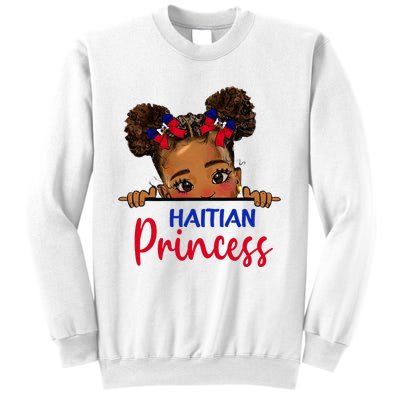 Melanin Haitian Princess Haiti Flag Sweatshirt