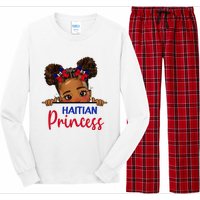 Melanin Haitian Princess Haiti Flag Long Sleeve Pajama Set