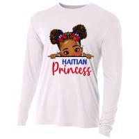 Melanin Haitian Princess Haiti Flag Cooling Performance Long Sleeve Crew