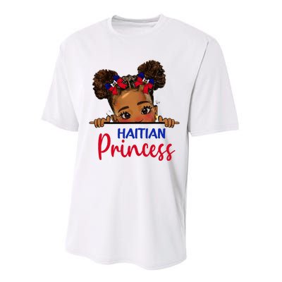 Melanin Haitian Princess Haiti Flag Performance Sprint T-Shirt