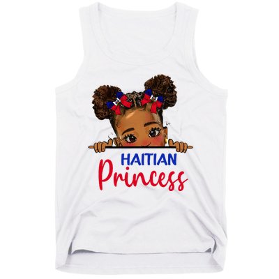 Melanin Haitian Princess Haiti Flag Tank Top