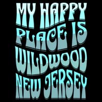 My Happy Place Is Wildwood New Jersey Ocean Beach Vacation Gift Impact Tech Backpack