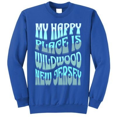 My Happy Place Is Wildwood New Jersey Ocean Beach Vacation Gift Sweatshirt