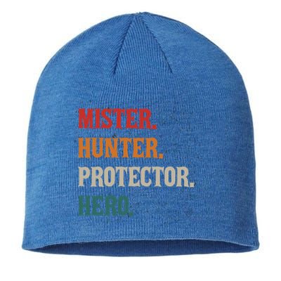 Mister Hunter Protector Hero Husband Life Hunter Gift Sustainable Beanie