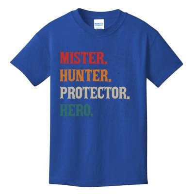 Mister Hunter Protector Hero Husband Life Hunter Gift Kids T-Shirt