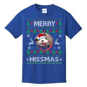 Merry Hissmas Possum Lovers Opossum Christmas Funny Xmas Gift Kids T-Shirt